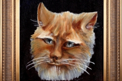 1 cat face #1-jurita-2018-oil on canvas ®
