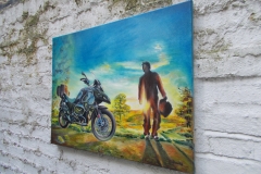 Harshavardhan Rane Motorbike-jurita-2019-oil on canvas - 60 x 80cm (4) -1