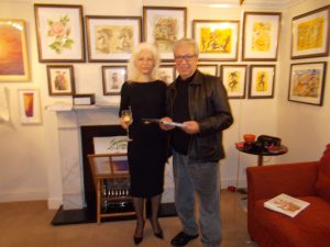 Mr. Michael Borshchevsky and Jurita Kalite in Lady Ju Gallery